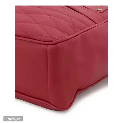 Elegant Maroon PU Handbags For Women- Pack Of 2-thumb2