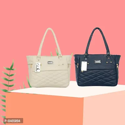 Elegant PU Handbags For Women- Pack Of 2-thumb0