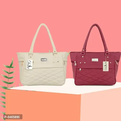 Elegant PU Handbags For Women- Pack Of 2