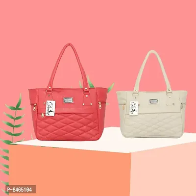 Elegant PU Handbags For Women- Pack Of 2