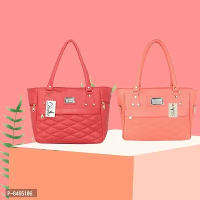 Elegant PU Handbags For Women- Pack Of 2