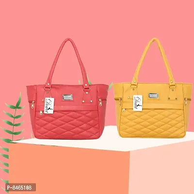 Elegant PU Handbags For Women- Pack Of 2