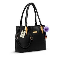 Elegant Black PU Handbags For Women-thumb1