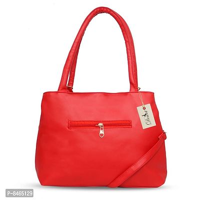 Elegant Red PU Handbags For Women-thumb4