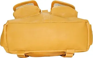 Stylish Yellow PU Backpacks For Women-thumb2