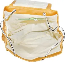 Stylish Yellow PU Backpacks For Women-thumb1