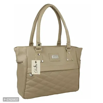 Stylish Beige PU  Handbags For Women-thumb0