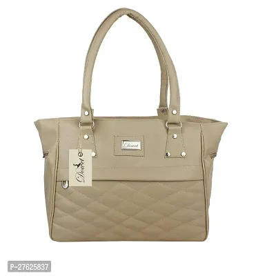 Stylish Beige PU  Handbags For Women-thumb2