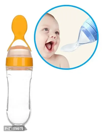 90ML Newborn Baby Feeding Bottle Toddler Safe Silicone Squeeze Feeding Spoon Milk Cereal Bottle Baby Training Feeder/Fruit Feeder