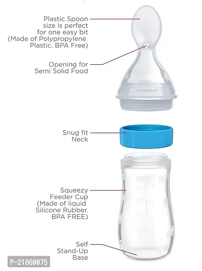 90ML Newborn Baby Feeding Bottle Toddler Safe Silicone Squeeze Feeding Spoon Milk Cereal Bottle Baby Training Feeder/Fruit Feeder-thumb2