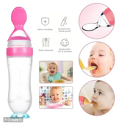 90ML Newborn Baby Feeding Bottle Toddler Safe Silicone Squeeze Feeding Spoon Milk Cereal Bottle Baby Training Feeder/Fruit Feeder-thumb4