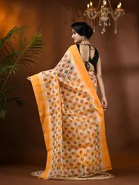 Trendy Handloom Cotton Printed Saree Without Blouse Piece-thumb4