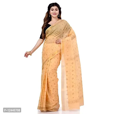 Stylish Fancy Cotton Saree With Blouse Piece For Women-thumb0