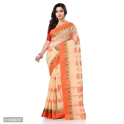 Stylish Fancy Cotton Saree With Blouse Piece For Women-thumb0