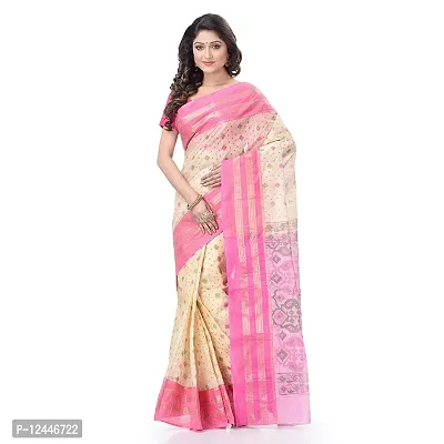 Stylish Fancy Cotton Saree With Blouse Piece For Women-thumb0