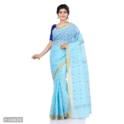 Stylish Fancy Cotton Saree With Blouse Piece For Women