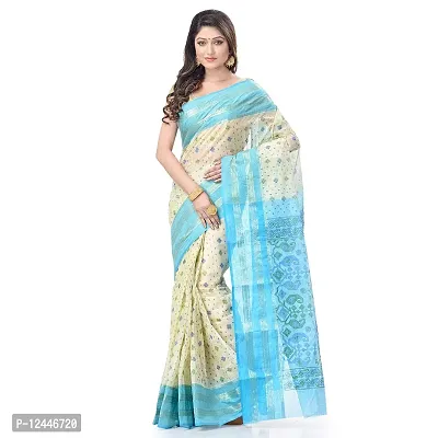 Stylish Fancy Cotton Saree With Blouse Piece For Women