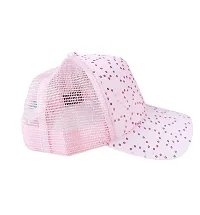 Cap for women - Pink color with blue gemstone-thumb1