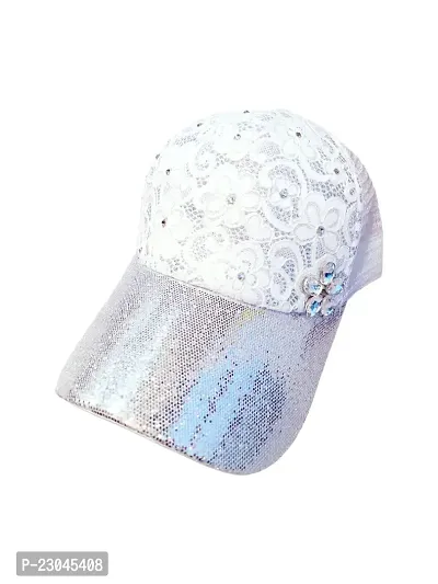 Cap for women - White lace fabric