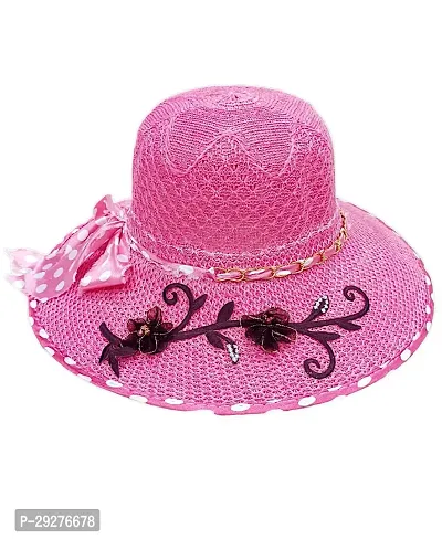 Stylish Designer Dark Pink Hat For Women