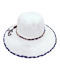 Beautiful Designer White Hat For Women-thumb1