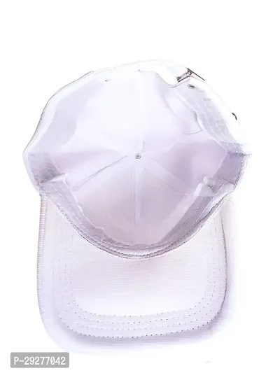 Stylish White Cap For Women With Golden Butterfly Design-thumb2
