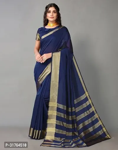 Stylish Poly Silk Saree Without Blouse Piece for Women-thumb0