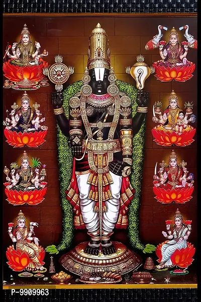 Wallpics? Tirupati Balaji - Lord Venkateswara Swamy Hindu Religious Vinyl Sticker for Home d?cor II (60cm x 90cm) jican5002-3