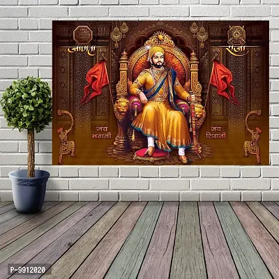 Wallpics?Chhatrapati Shivaji Maharaj Vinyl Sticker Poster II (30cm x 45cm) (unframed) II jican302-1