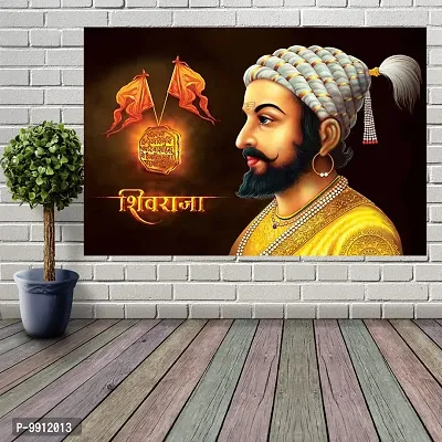 Wallpics?Chhatrapati Shivaji Maharaj Vinyl Sticker Poster II (60cm x 45cm) (unframed) II jican315-2