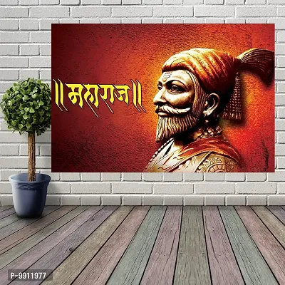 Wallpics?Chhatrapati Shivaji Maharaj Vinyl Sticker Poster II (60cm x 90cm) (unframed) II jican312-3