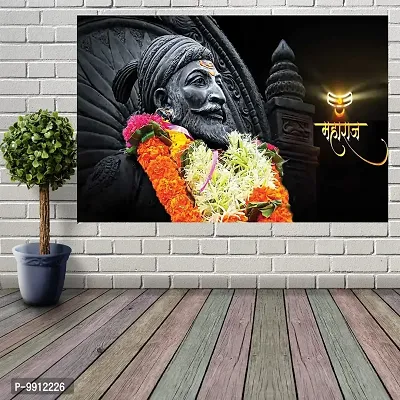 Wallpics?Chhatrapati Shivaji Maharaj Glossy Photo Paper Poster II (60cm x 45cm) (unframed) II gljican309-2