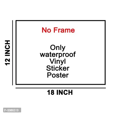 wallpics? Nagaland Map Waterproof Vinyl Sticker Poster || (12X18 inches) can1855-1-thumb2