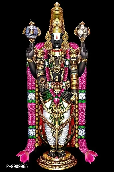 Wallpics? Tirupati Balaji - Lord Venkateswara Swamy Hindu Religious Vinyl Sticker for Home d?cor II(50cm x 75cm) jican5012-4