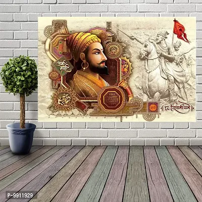 Wallpics?Chhatrapati Shivaji Maharaj Glossy Photo Paper Poster II (50cm x 75cm) (unframed) II gljican304-4