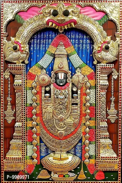 Wallpics? Tirupati Balaji - Lord Venkateswara Swamy Hindu Religious Vinyl Sticker for Home d?cor II (60cm x 45cm) jican5023-2