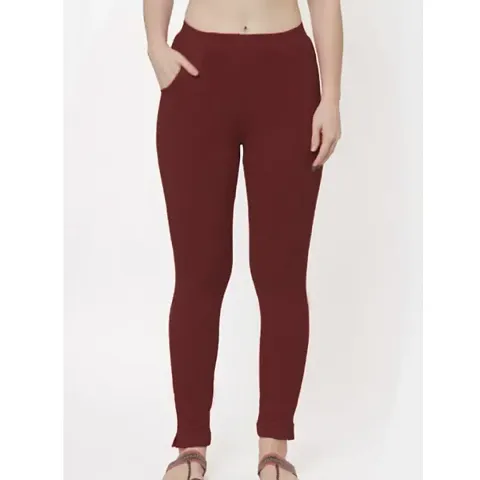 Classic Lycra Solid Leggings for Women