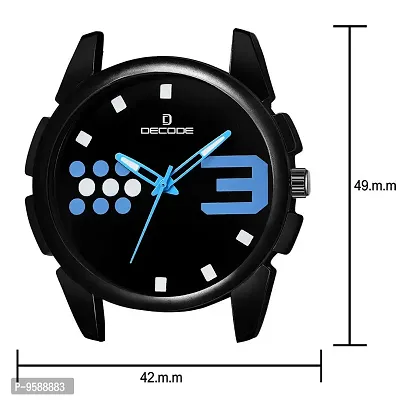 Buy online Decode Blue Day And Date Working Dc6048 Leather Strap Men's Watch  from Watches for Men by Decode for ₹449 at 78% off | 2024 Limeroad.com