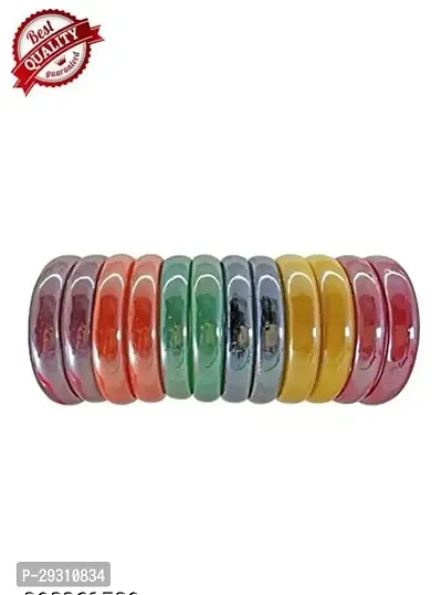 Trendy Glossy Glass Bangle Kada Set For Women And Girls Pack Of 12-thumb2