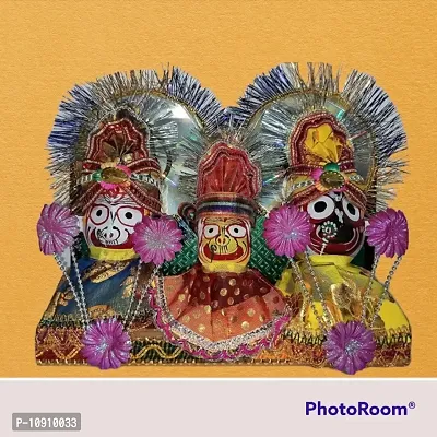 The lord Jagannath decorative plastic idol of 26x10 cm-thumb0