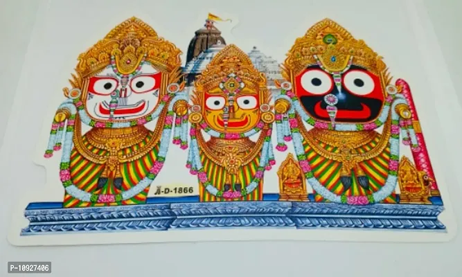 The lord Jagannath wall stickers of 15x15cm of pack of 5