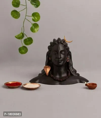 Adiyogi shiva statue for car dashboard,Pooja and gifting,Mahadev murti,idol,lord Adiyogi Shankara for home and office decoratiof size small 5x6 inches ,