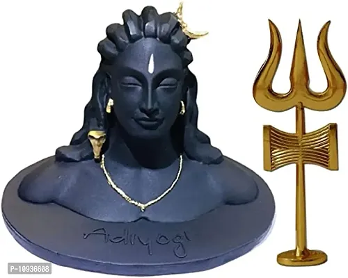 Adiyogi shiva statue for car dashboard,Pooja and gifting,Mahadev murti,idol,lord Adiyogi Shankara for home and office decoratiof size small 5x6 inches ,