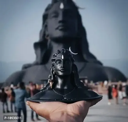 Adiyogi shiva statue for car dashboard,Pooja and gifting,Mahadev murti,idol,lord Adiyogi Shankara for home and office decoratiof size small 5x6 inches ,-thumb0