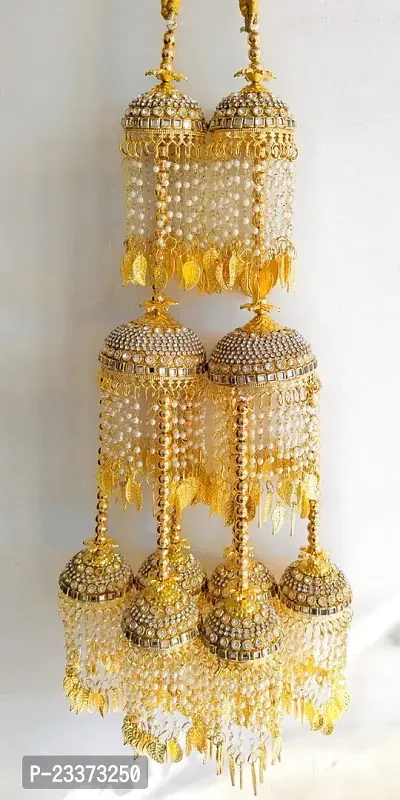 Indian Women Wedding Bridal Kalire heavy Golden Designer Kaleere Set of 2-thumb0