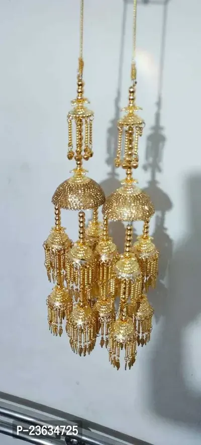 Beautiful Punjabi Bridal Kaleera Brass Traditional Kaliras for Bride  Women, Set of 2-thumb0