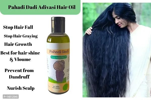 Pahadi Dadi Adivasi Herbal oil | curry  leaves oil Onion seeds Hair oil for hair growth | Hair oil homemade and handmade | 100 Ml hair oil | Herbal Hair oil for hair fall