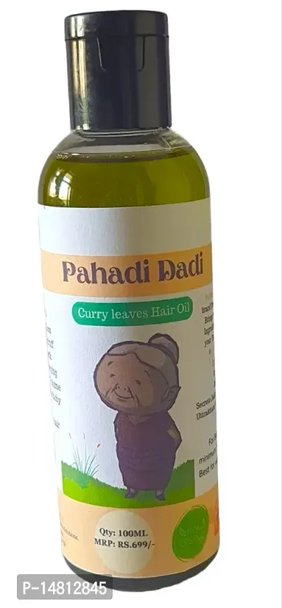 Pahadi Dadi Adivasi Herbal oil | curry  leaves oil Onion seeds Hair oil for hair growth | Hair oil homemade and handmade | 100 Ml hair oil | Herbal Hair oil for hair fall-thumb2