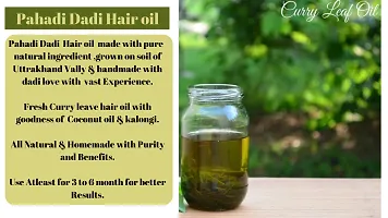 Pahadi Dadi Adivasi Herbal oil | curry  leaves oil Onion seeds Hair oil for hair growth | Hair oil homemade and handmade | 100 Ml hair oil | Herbal Hair oil for hair fall-thumb3