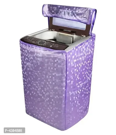 Classic purple Colour With Square Design Top Load Washing Machine Cover (Suitable For 6 kg, 6.5 kg, 7 kg)